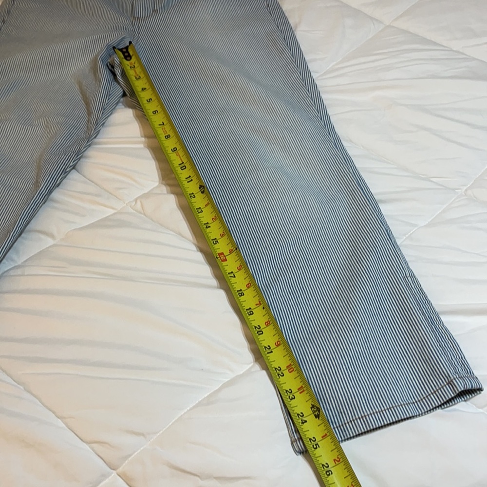 Bandolino Women’s SZ 6 Karen Boyfriend Striped 5 Pocket Ankle Jean - Picture 3 of 13